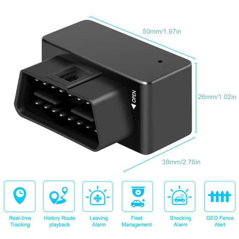 OBD II GPS Tracker Car Mini Plug Play GSM 16 Pin OBD2 Tracking-AM00729-Veeddydropshipping