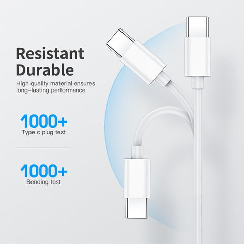 65W USB C to USB C Cable Fast Charging For Laptop Computer Mobile Phone Cord-PA01032-Veeddydropshipping