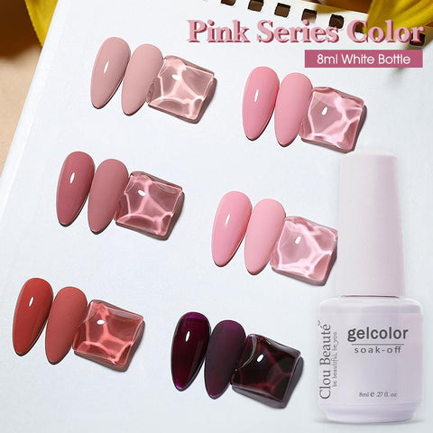Nail Gel Polish 8ml Nude Series Gel Base Top Coat -BH00984-Veeddydropshipping