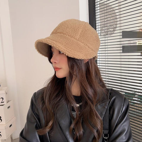 Women Winter Hat Thick Warm Baseball Cap-WF01381-Veeddydropshipping