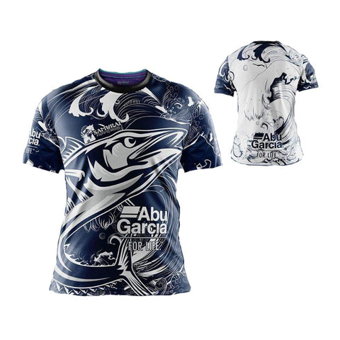 Summer shark printing men's fishing clothing short-sleeved road off-road -OS01020-Veeddydropshipping