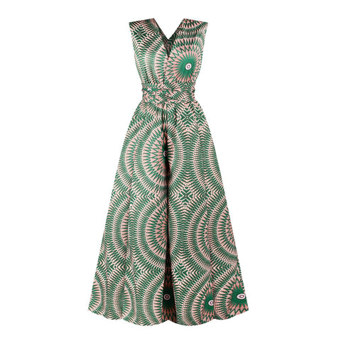 African Clothes Jumpsuit Multi-Wear Style-WF01510-Veeddydropshipping