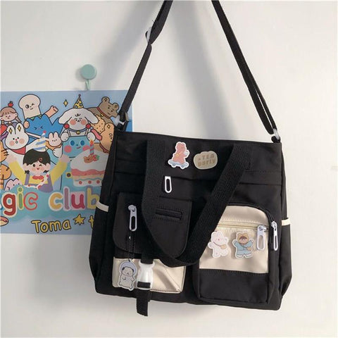 Shoulder Bag Nylon Ladies Messenger Bag Oxford Crossbody-BS00110-Veeddydropshipping