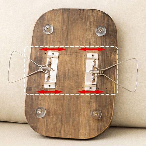Sofa Armrest Clip-On Table Tray Wooden Foldable Couch-HA00864-Veeddydropshipping