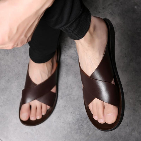 Fashion Summer Men Shoes Vintage Italian Flats Casual-BS01486-Veeddydropshipping