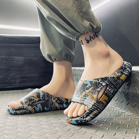 Summer Man Women Flip Flops Soft Slippers Beach Unisex-BS01175-Veeddydropshipping