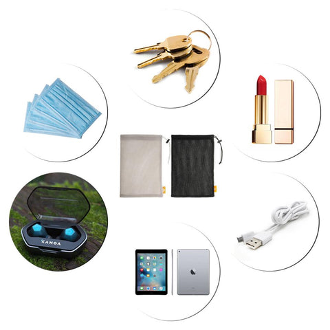 1Pcs Nylon Mesh Bag Women Cosmetic Bag Organizer USB Cable Earphone Charger Bag Portable-PA00936-Veeddydropshipping