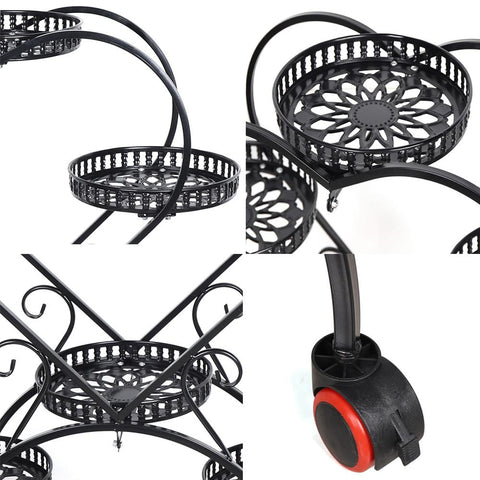 Heart Shaped Plant Stand Metal Holder Shelf-HA01737-Veeddydropshipping