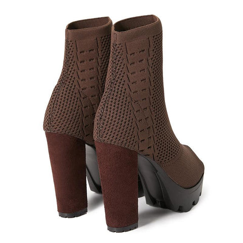 Platform Peep Toe Sandals Boots Nightclub Summer Sandles-BS01025-Veeddydropshipping
