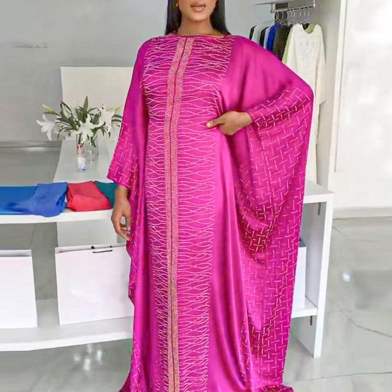 African Silk Dresses For Women-WF01521-Veeddydropshipping