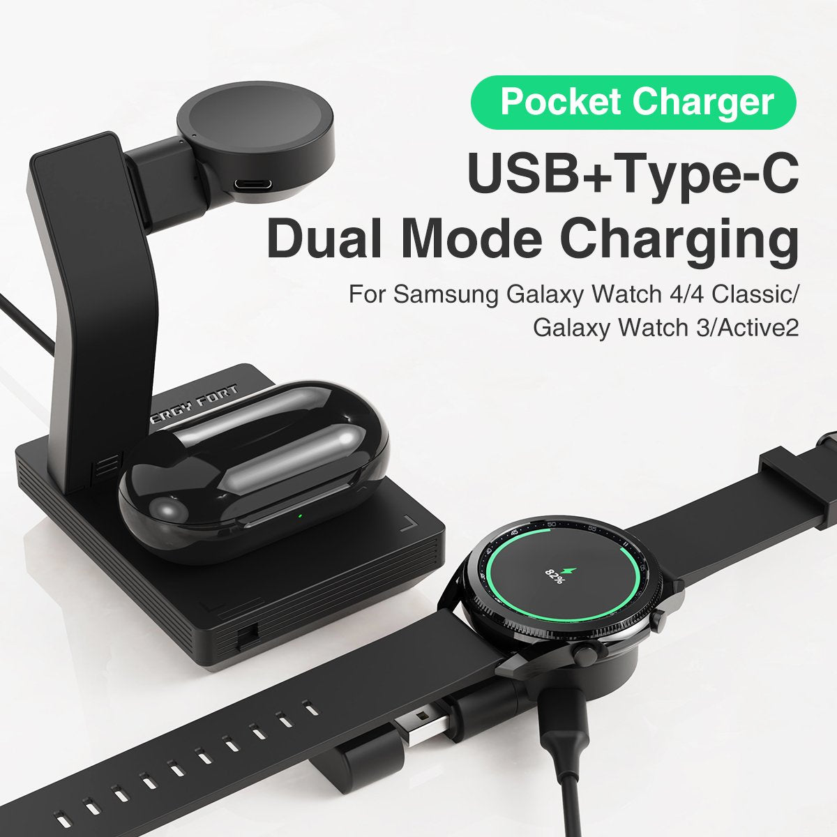 Wireless Charger 3 in 1  Type-C Charging Dock Stand-Veeddydropshipping