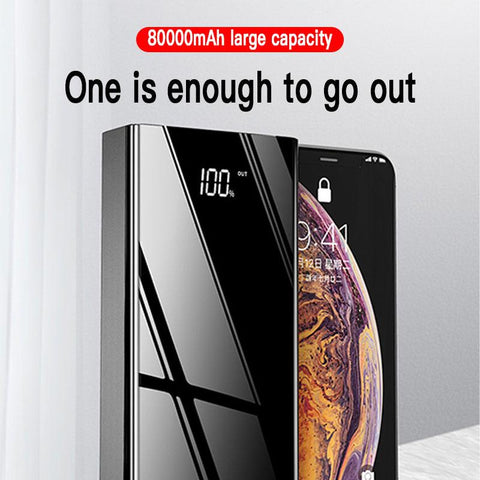 Fast Charging Power Bank Portable 80000mAh Charger 4USB Fast Charging Digital Display-PA00494-Veeddydropshipping
