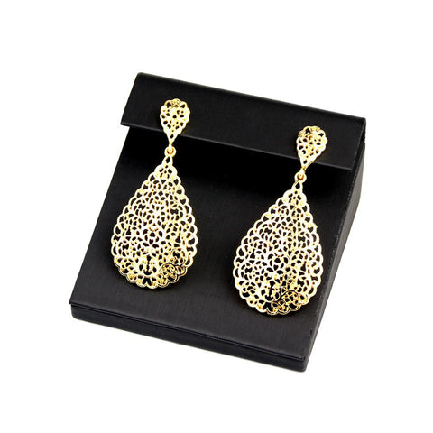 Jewelry Set Hollow Bangle Earring Necklace Ring Indian Wedding -JW01339-Veeddydropshipping