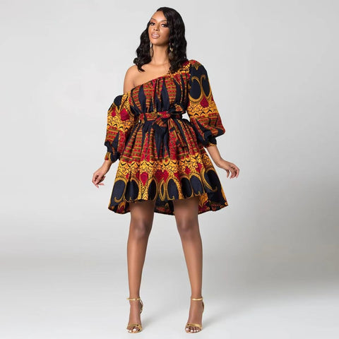 Robe Wax African Dresses For Women-WF01673-Veeddydropshipping