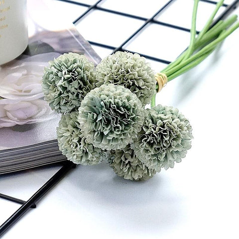 Sticks/Bouquet Mini Hydrangea Artificial Flowers-HA00697-Veeddydropshipping