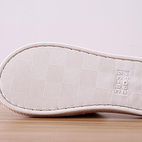 Flat Shoes Comfortable Anti-slip Home Flax Linen Slipper-BS01234-Veeddydropshipping