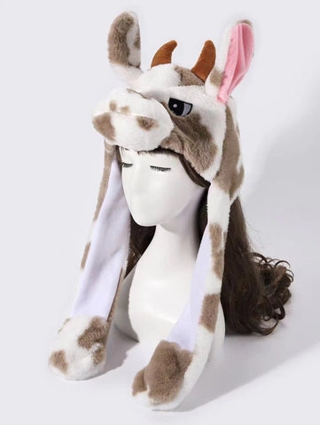 Rabbit Hats Plush Ears Activity-MF00867-Veeddydropshipping