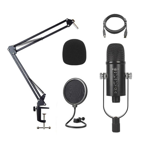 USB capacitive microphone set for home computer recording game -CE01080-Veeddydropshipping