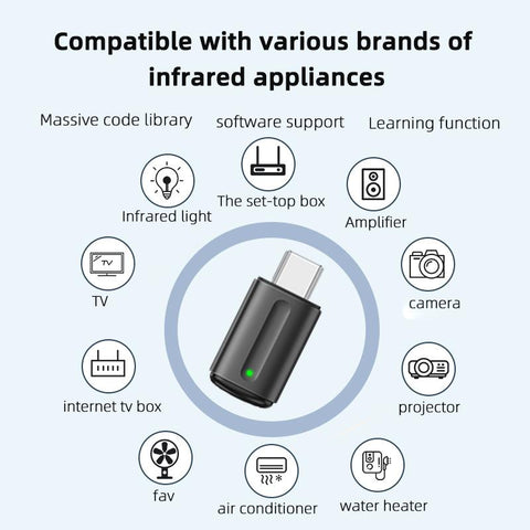 Capsule Phone Infrared Transmitter For TV Box Air Conditioner Remote Control App Mini Adapter-PA00766-Veeddydropshipping