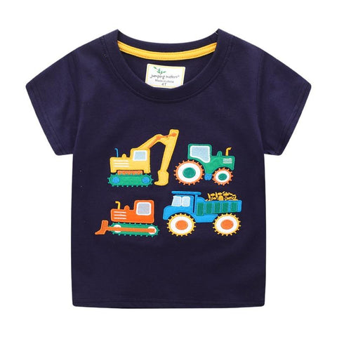 Boys Cotton T-Shirts Kid Summer Clothing-Veeddydropshipping