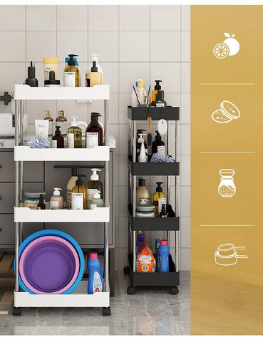 Durable Rolling Storage Shelf Movable Gap Storage Rack-HA01679-Veeddydropshipping