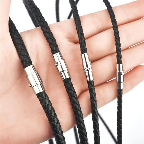 Braid  DIY Pendant Jewelry Leather Necklace Choker Jewelry  -JW00240-Veeddydropshipping