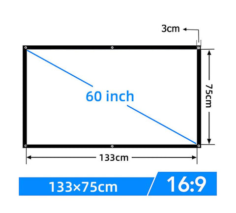 Projector Screen Portable 4K Full HD-Veeddydropshipping