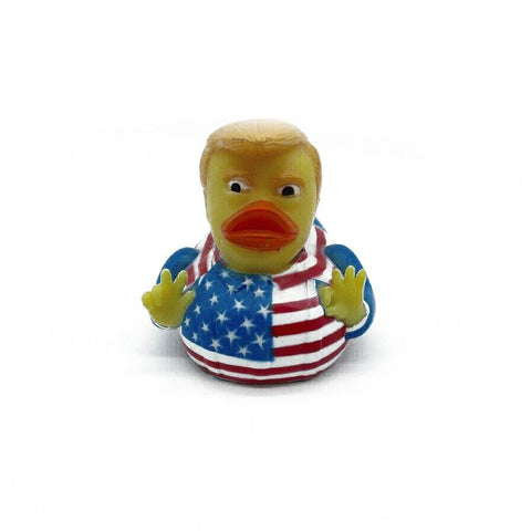 Cartoon Trump Duck Bath Shower Water Floating US President Rubber Duck Baby Toy-TB00536-Veeddydropshipping