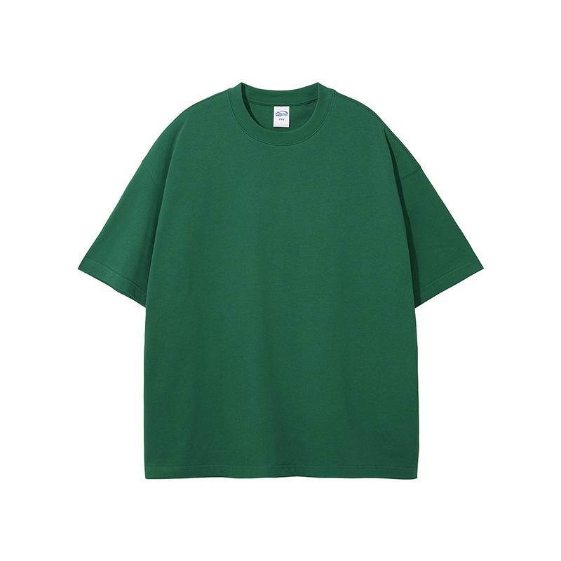 Pure Cotton Solid Color T-shirt Unisex T-shirt Vintage Street Wash T-shirt-Veeddydropshipping