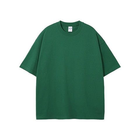 Pure Cotton Solid Color T-shirt Unisex T-shirt Vintage Street Wash T-shirt-Veeddydropshipping