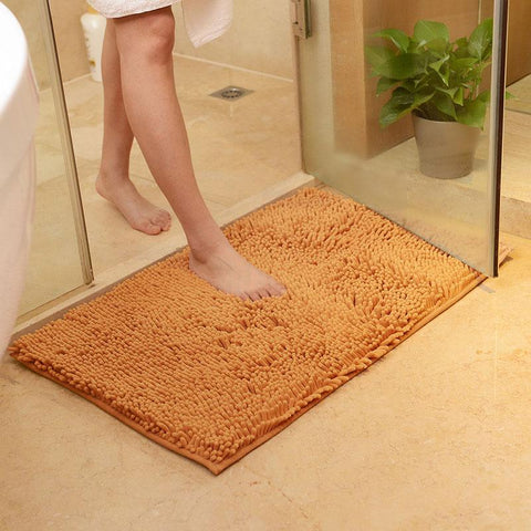Chenille Bath Mat Bathroom Rug Carpet-HA00472-Veeddydropshipping