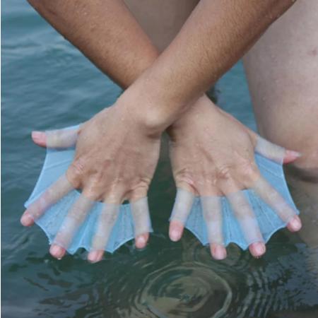 1Pair Unisex Frog Type Silicone Girdles Swimming Hand Fins Finger Webbed Gloves -OS00101-Veeddydropshipping
