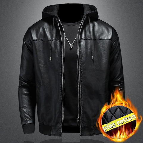 Casual Hooded Jacket Fashion Trend Motorcycle Clothing-MF01360-Veeddydropshipping