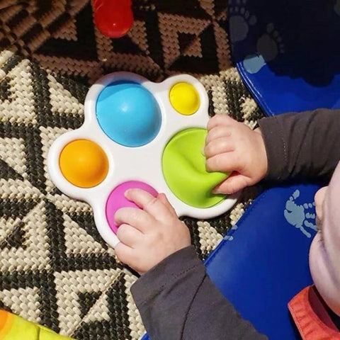 Infant Baby Toys Montessori Exercise Board Rattle Puzzle-TB01514-Veeddydropshipping