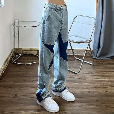 Jeans Men American Fashion Brand Five Points Star-MF00629-Veeddydropshipping