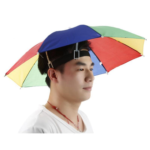 Portable Rain Umbrella Hat Foldable Outdoor Sun Shade Waterproof Camping Fishing Hiking -OS00480-Veeddydropshipping