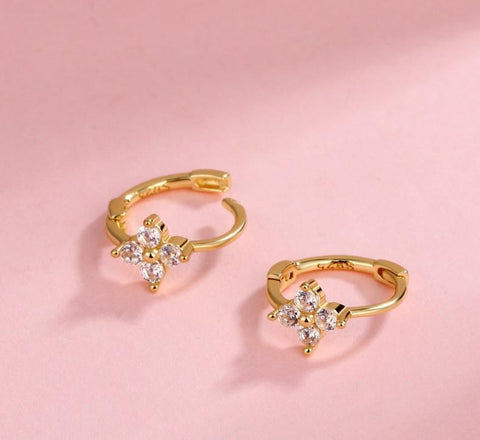 925 Sterling Silver Earrings for Women Flower Earring Trending Designer -JW01445-Veeddydropshipping