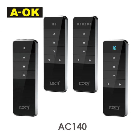 A-OK AC140 1/2/6/16 Channel Remote Controller,RF433 Wireless-TI01065-Veeddydropshipping