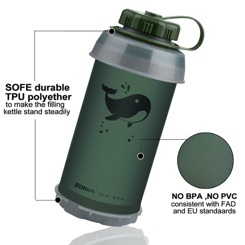 Foldable Water Bottle Folding Soft Flask Folding Sport Bag-HA01284-Veeddydropshipping