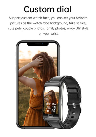 2023 New Blood Glucose Monitor Health Smart Watch Men ECG+PPG Blood -CE00567-Veeddydropshipping