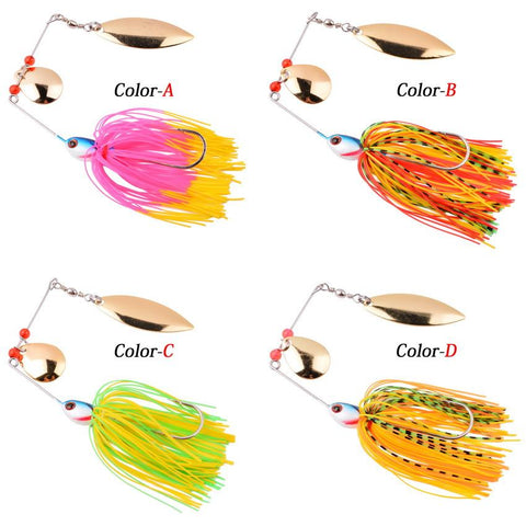 1pcs Spinner Bait 10G 16G 17G Metal Lure Hard Fishing Lure Spinner Lure Spinnerbait -OS00394-Veeddydropshipping