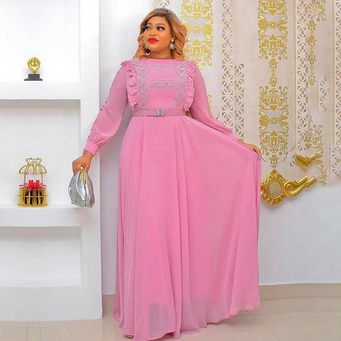 African Women Plus Size Boubou Evening Dresses-Veeddydropshipping