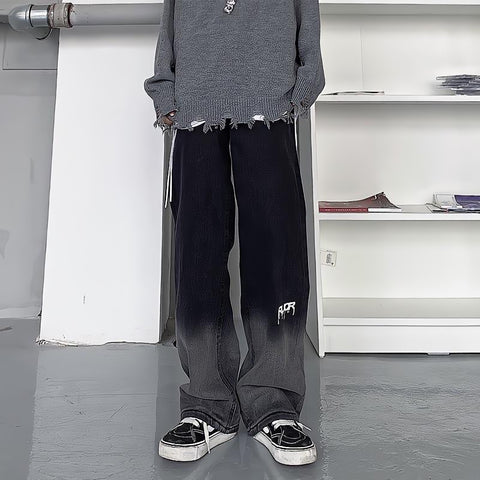 Graphic Boyfriend Jeans For Men Oversize Pants Streetwear-MF00514-Veeddydropshipping