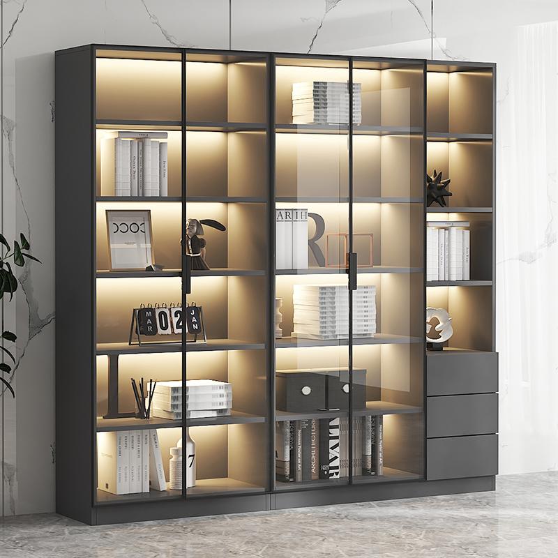 Dust-Proof Bookcase with Glass Door Cabinet-HA01572-Veeddydropshipping