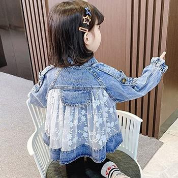 2023 Baby Girls Denim Jacket Spring Cardigan Coat For Kids Sweet Little-TB01027-Veeddydropshipping