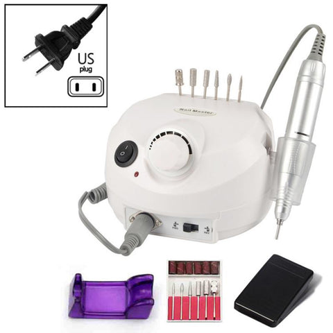 Electric Nail Drill for Manicure Nail Files Drill Bits Gel Polish Remover Tools-BH01070-Veeddydropshipping