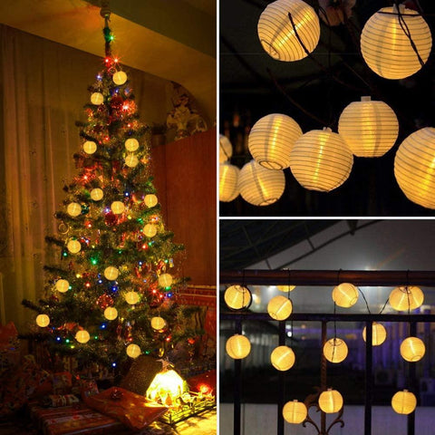 Waterproof Lantern Solar String Fairy Lights 6.5M 30 LED Outdoor Garland-TI00845-Veeddydropshipping