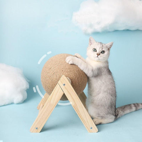 Cat Scratching Ball Toy Kitten Sisal Rope Ball-HA01414-Veeddydropshipping