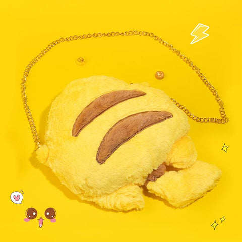 Pokemon Pikachu Plush Doll Kawaii Toy Brand Street Strap Bag-TB00074-Veeddydropshipping