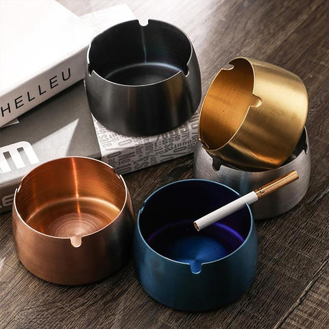 Windproof Ashtray abletop Smoke Stainless-HA01006-Veeddydropshipping